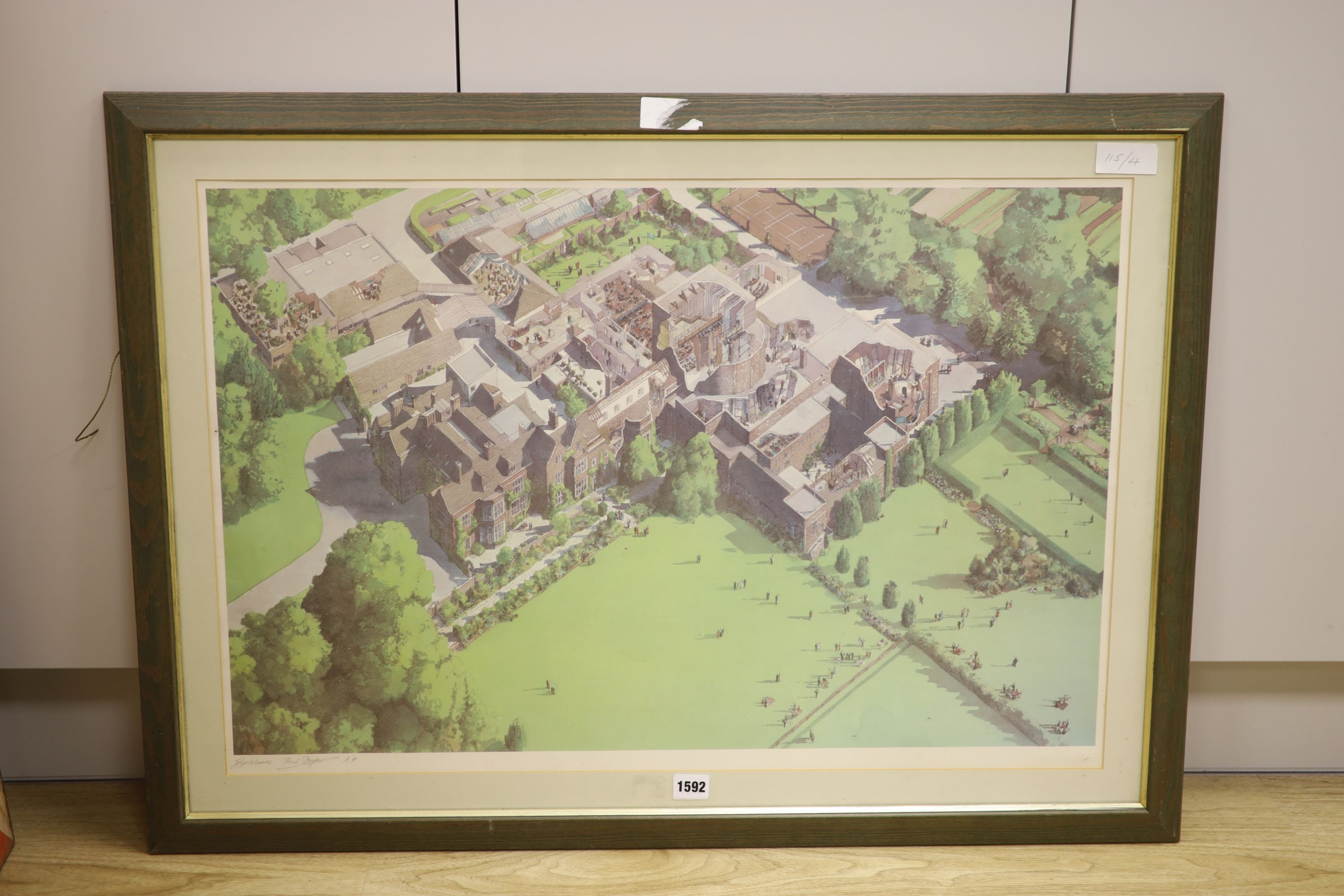 Paul Drake, Artist proof print, Glyndebourne, 51 x 76cm